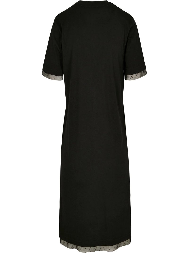 Robe t-shirt motif/style lacets - urban classics Noir - Kiabi