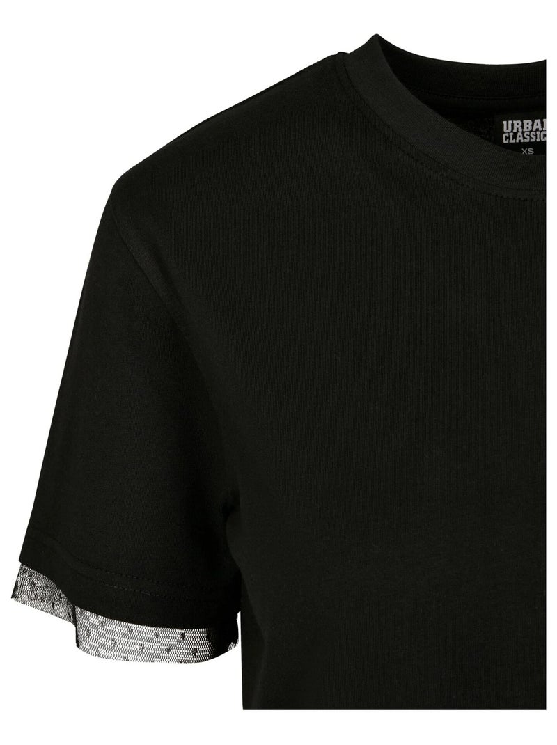 Robe t-shirt motif/style lacets - urban classics Noir - Kiabi