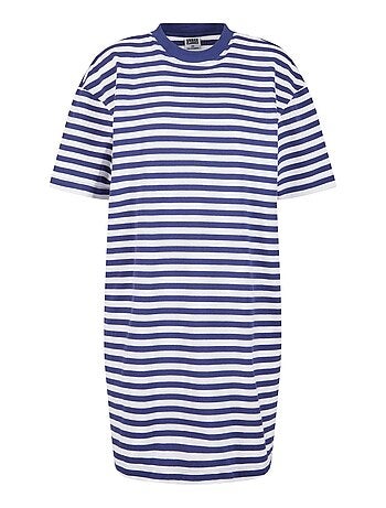 Robe t-shirt motif/style rayé - urban classics