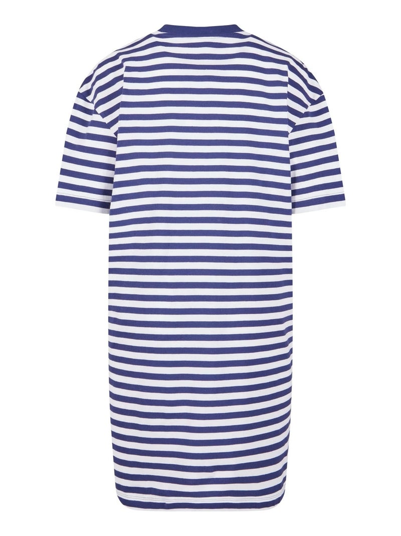 Robe t-shirt motif/style rayé - urban classics Blanc Bleu - Kiabi