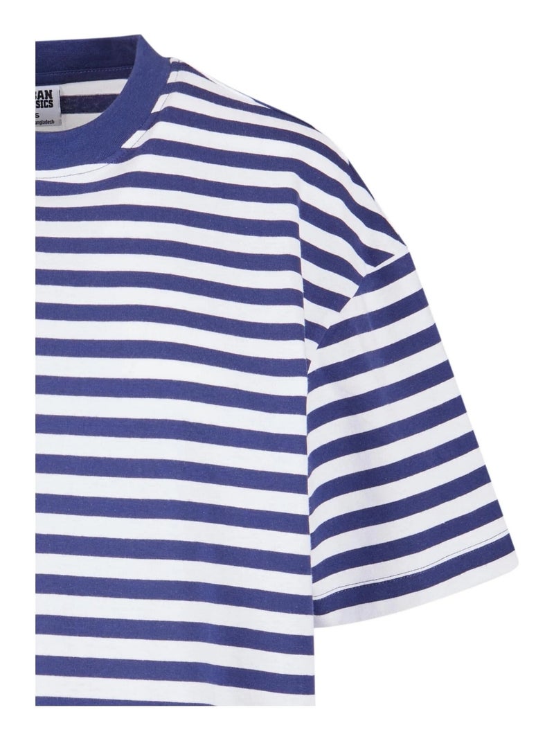 Robe t-shirt motif/style rayé - urban classics Blanc Bleu - Kiabi