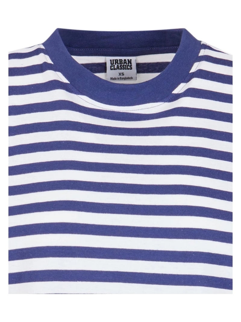 Robe t-shirt motif/style rayé - urban classics Blanc Bleu - Kiabi