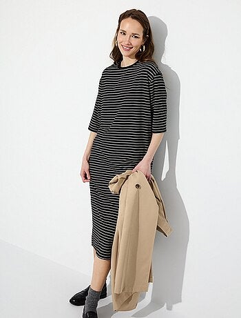 Robe t-shirt rayée MO Fashion