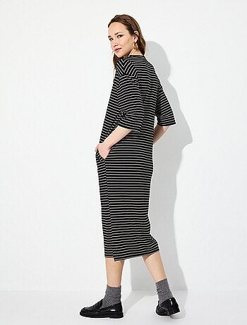 Robe t-shirt rayée MO Fashion