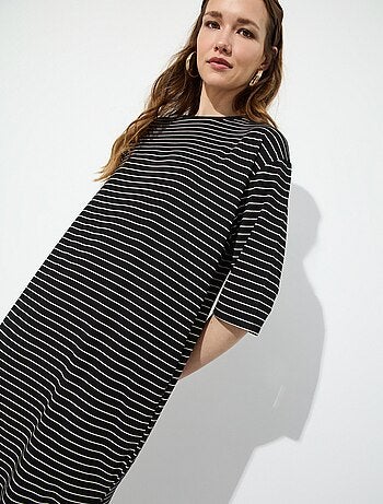 Robe t-shirt rayée MO Fashion