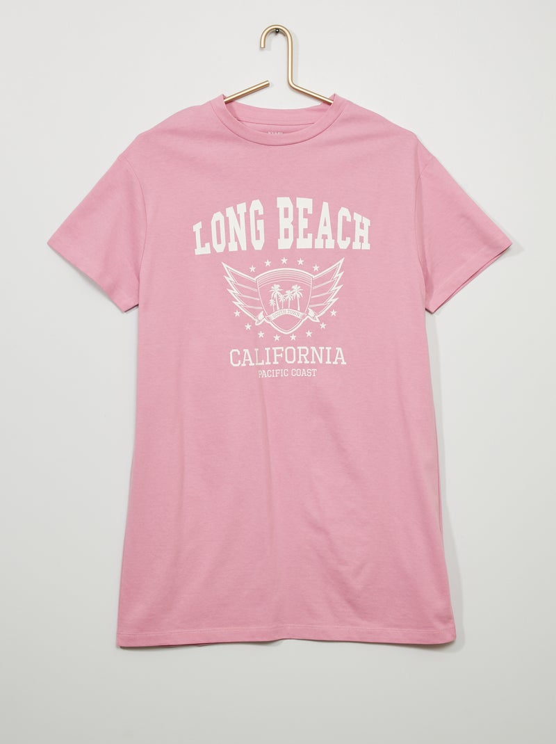 Robe t-shirt Rose - Kiabi