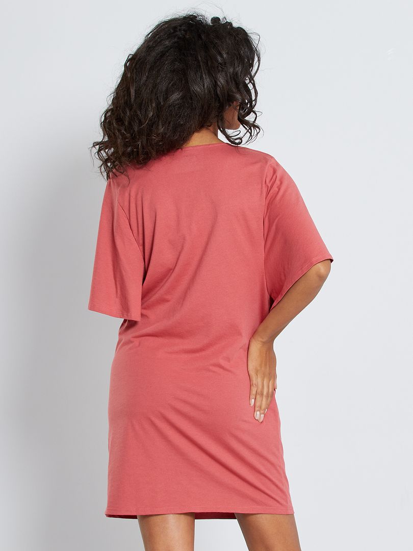 Robe Tshirt rouge grenat Kiabi 8.00€