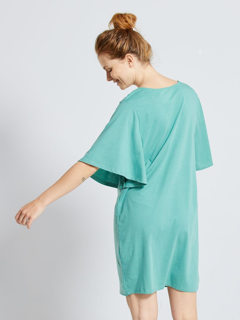 Robe Tshirt vert amande Kiabi 8.00€