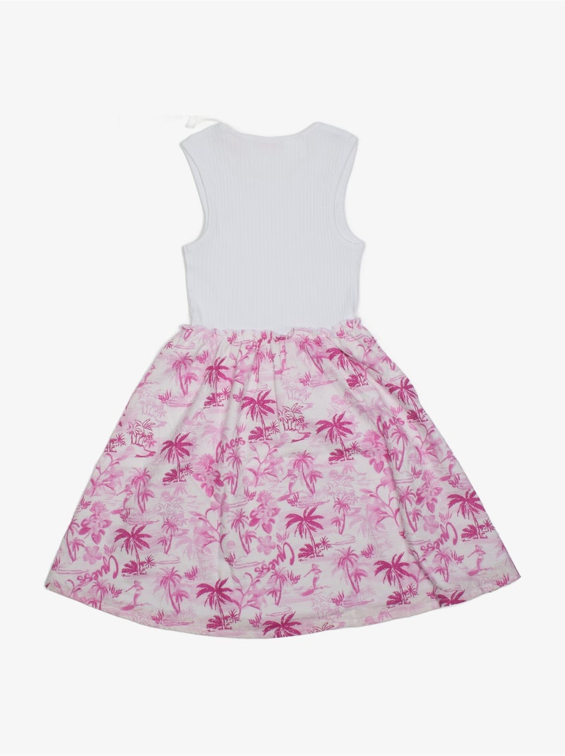 Robe taille élastique - Guess kids Blanc Perlé - Kiabi