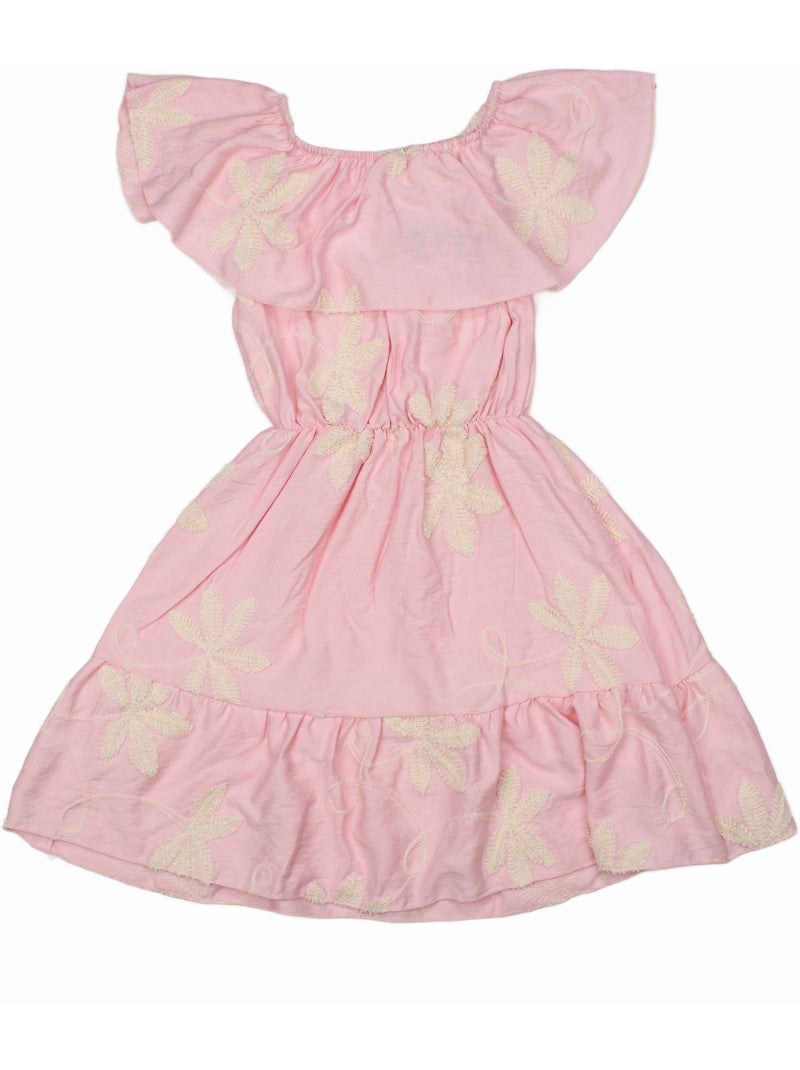 Robe taille élastique - Kids Star Rose - Kiabi