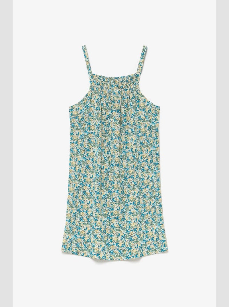 Robe TATEGI droite 'Le Temps Des Cerises' Bleu - Kiabi