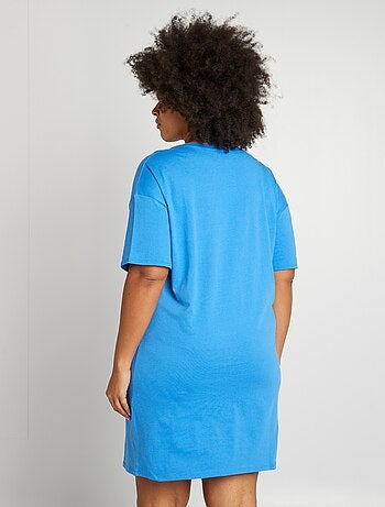 Robe Kiabi Bleu Turquoise 100% Coton - Taille 40, Courte, Sans Manches, Occasion Excellent état