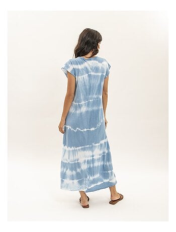 Robe tee-shirt longue motifs IBOLIA