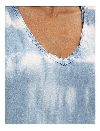 Robe tee-shirt longue motifs IBOLIA