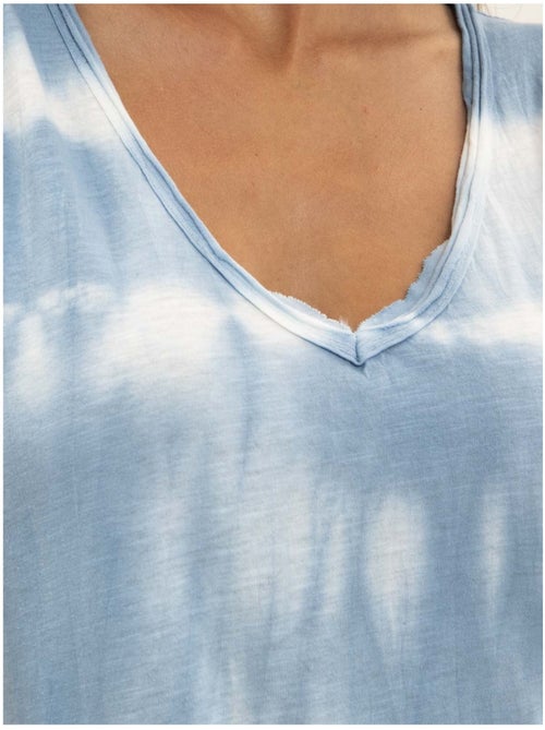 Robe tee-shirt longue motifs IBOLIA - Kiabi