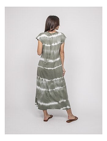 Robe tee-shirt longue motifs IBOLIA