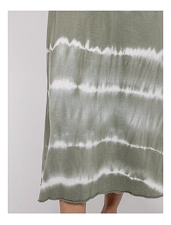 Robe tee-shirt longue motifs IBOLIA