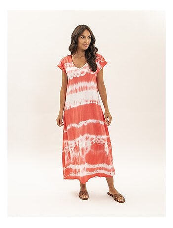 Robe tee-shirt longue motifs IBOLIA