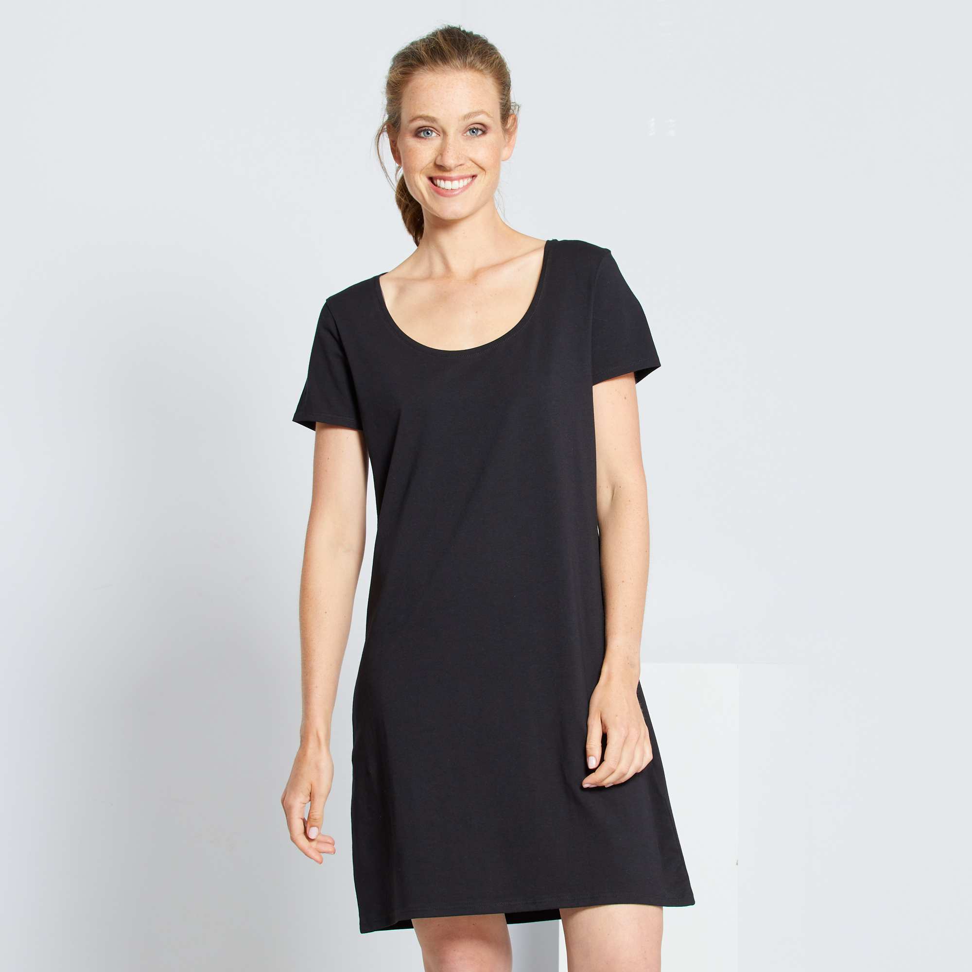  Robe  tee  shirt  Femme  noir Kiabi 8 00 