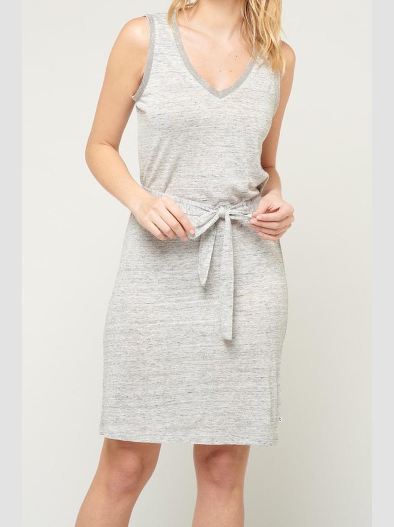 Robe Telly 'Le Temps Des Cerises' Gris - Kiabi