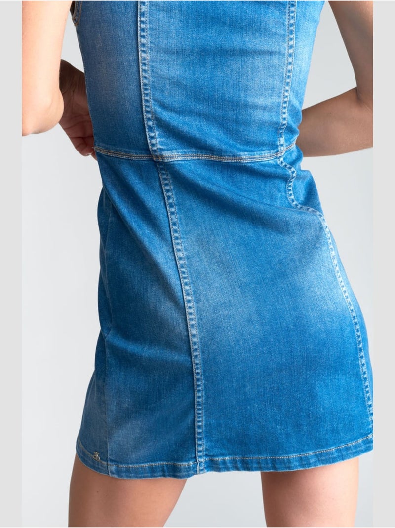 Robe TIRANA droite en jeans 'Le Temps Des Cerises' Bleu - Kiabi