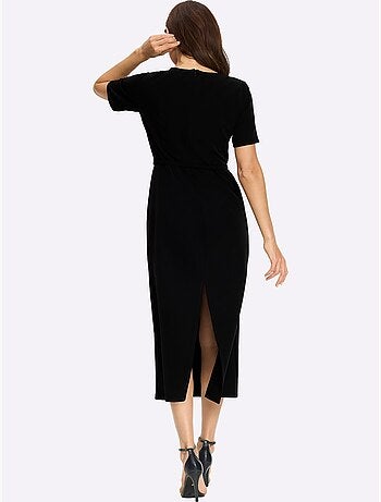 Robe tissée avec ceinture à boucle décorative - taille standard - helline