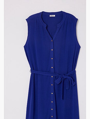 Robe tissu créponné pure viscose - Damart