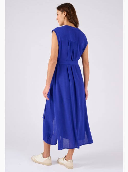 Robe tissu créponné pure viscose - Damart - Kiabi