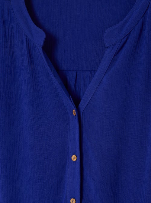 Robe tissu créponné pure viscose - Damart - Kiabi