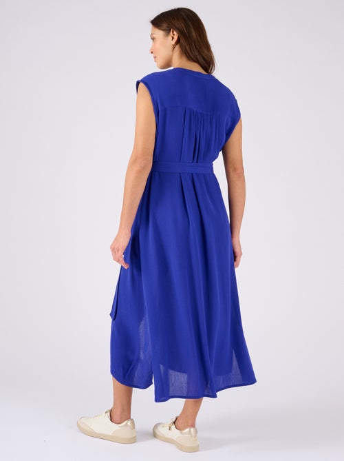 Robe tissu créponné pure viscose - Damart - Kiabi