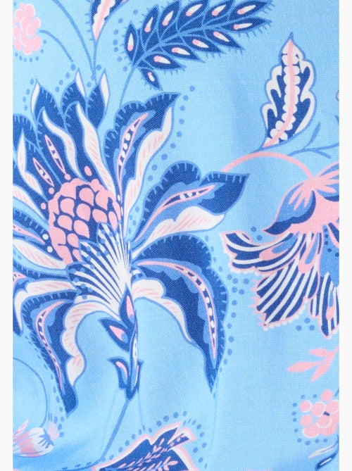 Robe tissu fluide à smocks - Damart - Kiabi