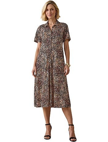 Robe toute boutonnée en maille - DAXON