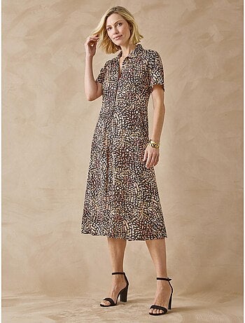 Robe toute boutonnée en maille - DAXON