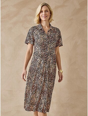 Robe toute boutonnée en maille - DAXON