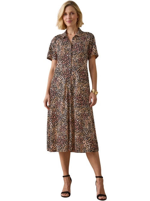 Robe toute boutonnée en maille - DAXON - Kiabi