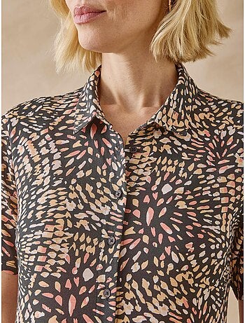 Robe toute boutonnée en maille