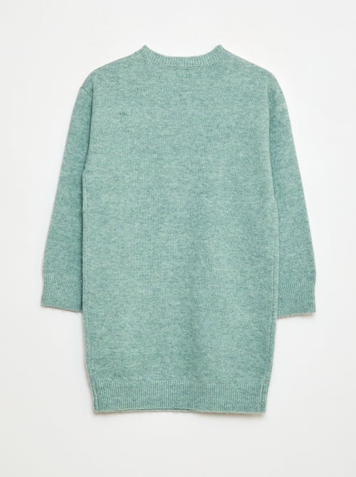 Robe tricot avec étoiles en sequins - Kiabi