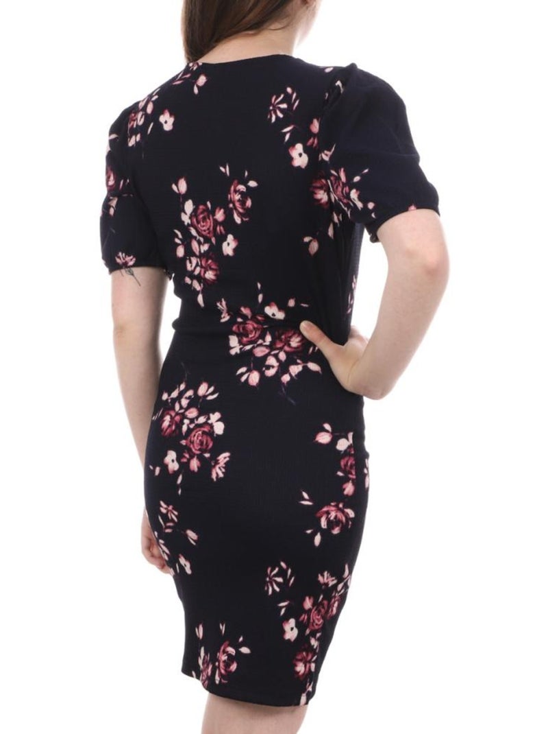 Robe Tulipe à fleurs Femme Vero Moda Bleu Rose - Kiabi