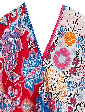 Robe/ Tunique de Plage Imprimé Fleurs Hawaï BALI - La Faute à Voltaire