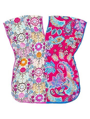 Robe/ Tunique de Plage Imprimé Fleurs Hawaï BALI - La Faute à Voltaire
