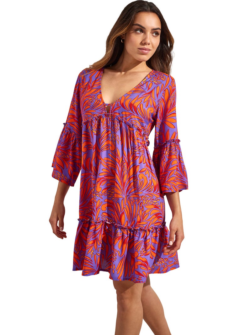 Robe tunique estivale ARRECIFE Orange - Kiabi