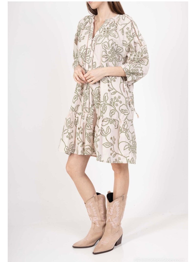 Robe Tunique Kebello Beige - Kiabi