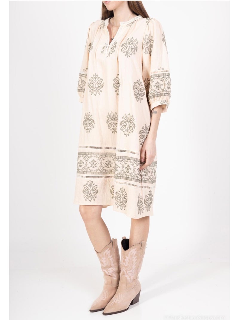 Robe Tunique Kebello Beige - Kiabi