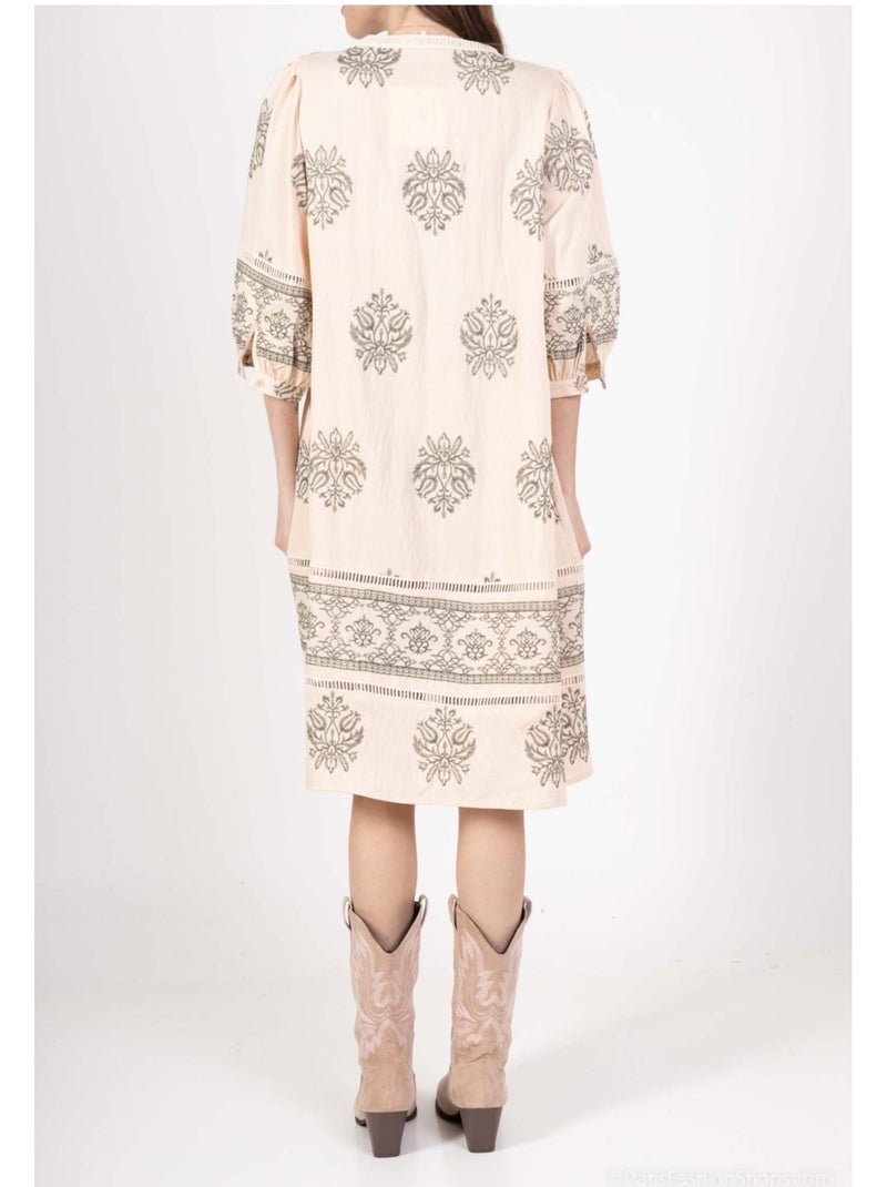 Robe Tunique Kebello Beige - Kiabi