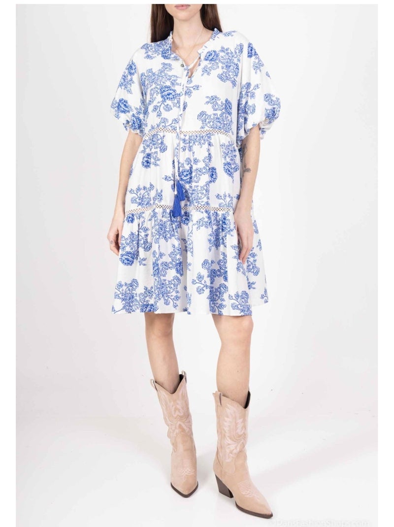 Robe Tunique Kebello Blanc - Kiabi