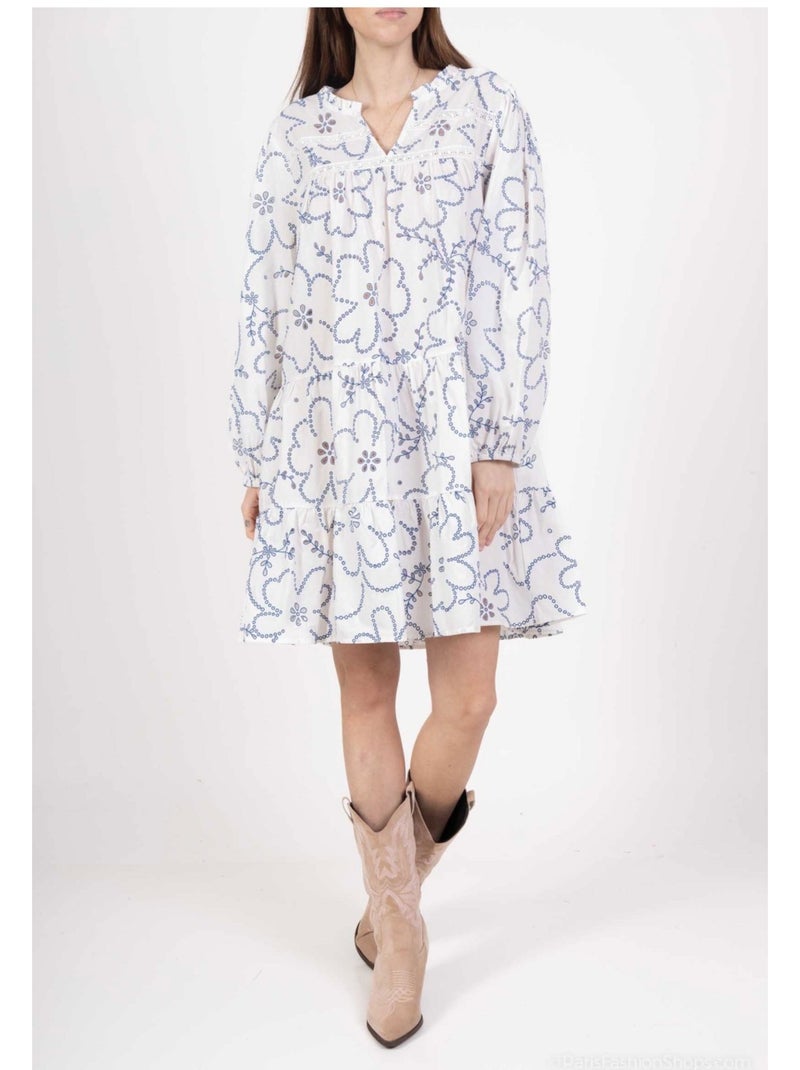 Robe Tunique Kebello Blanc - Kiabi