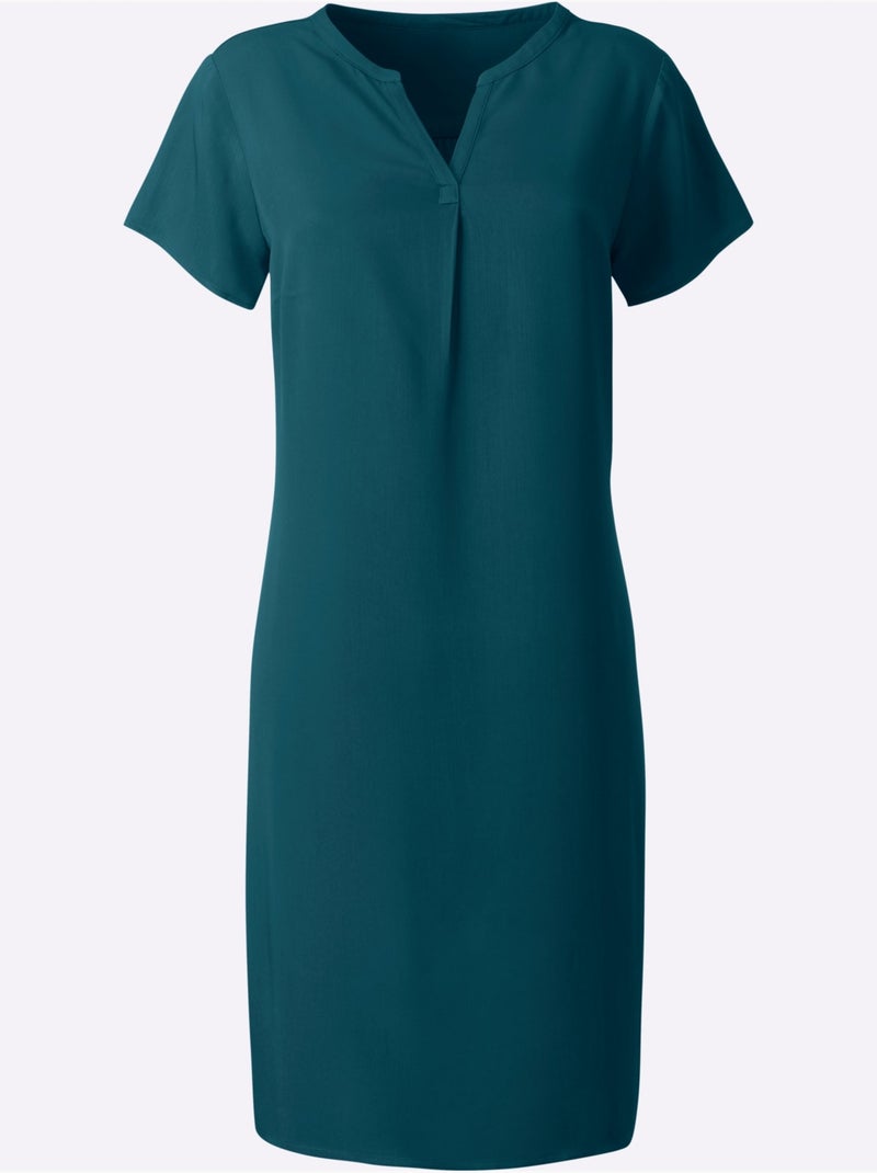 Robe Tunique Qualité Tissée - Taille Courte - Witt Vert foncé - Kiabi