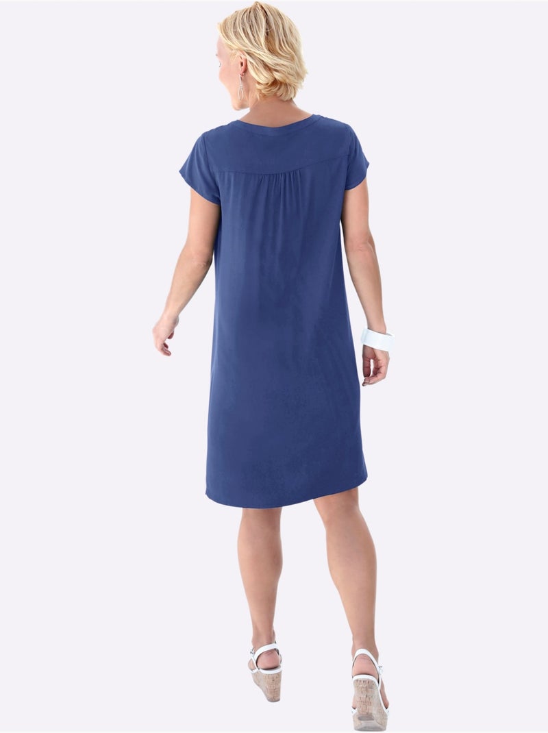 Robe Tunique Qualité Tissée - Taille Standard - Witt Bleu roi - Kiabi