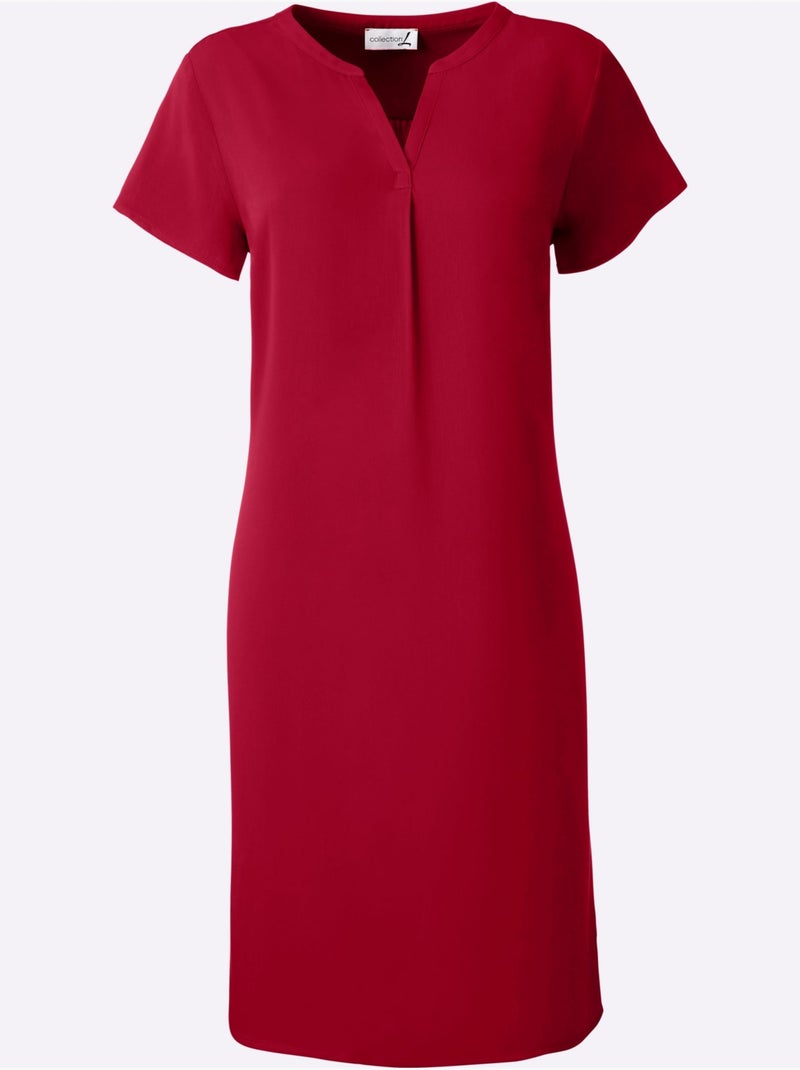 Robe Tunique Qualité Tissée - Taille Standard - Witt Rouge - Kiabi