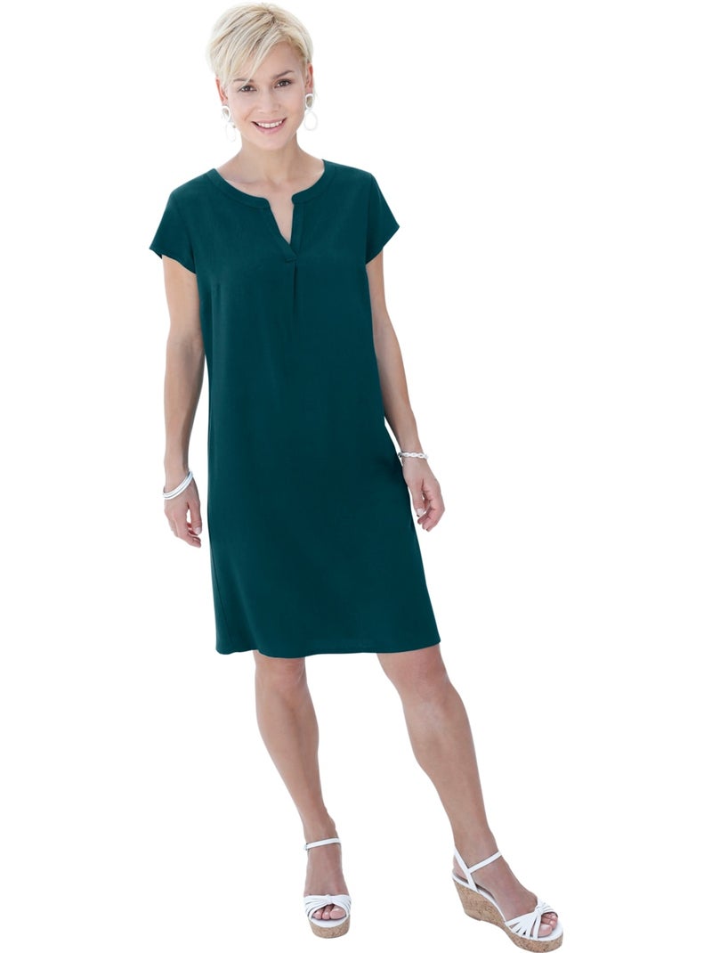 Robe Tunique Qualité Tissée - Taille Standard - Witt Vert foncé - Kiabi